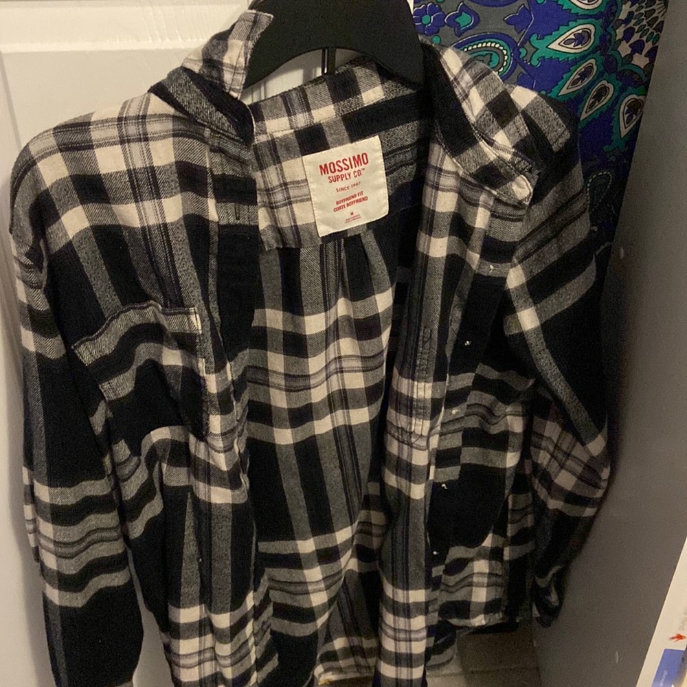 Flannel button down, size medium